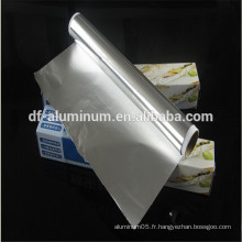 Différentes tailles d&#39;emballage alimentaire feuille d&#39;aluminium